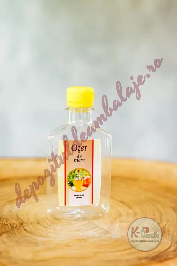 Foto Sticla Plastic DREPTUNGHI 200 ML
