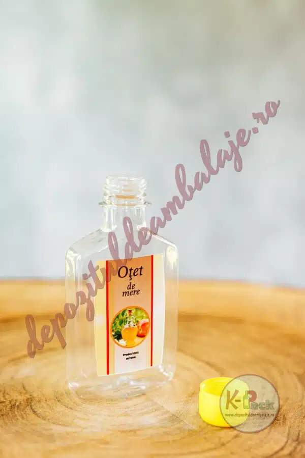 Foto Sticla Plastic DREPTUNGHI 200 ML