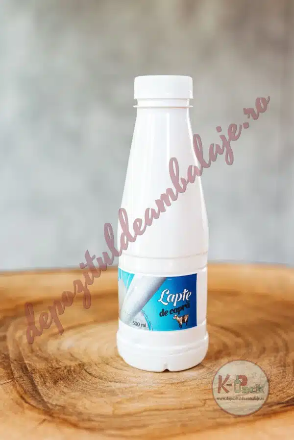 Foto Sticla Plastic ECONOMIC ALB 500 ML + Capac D38