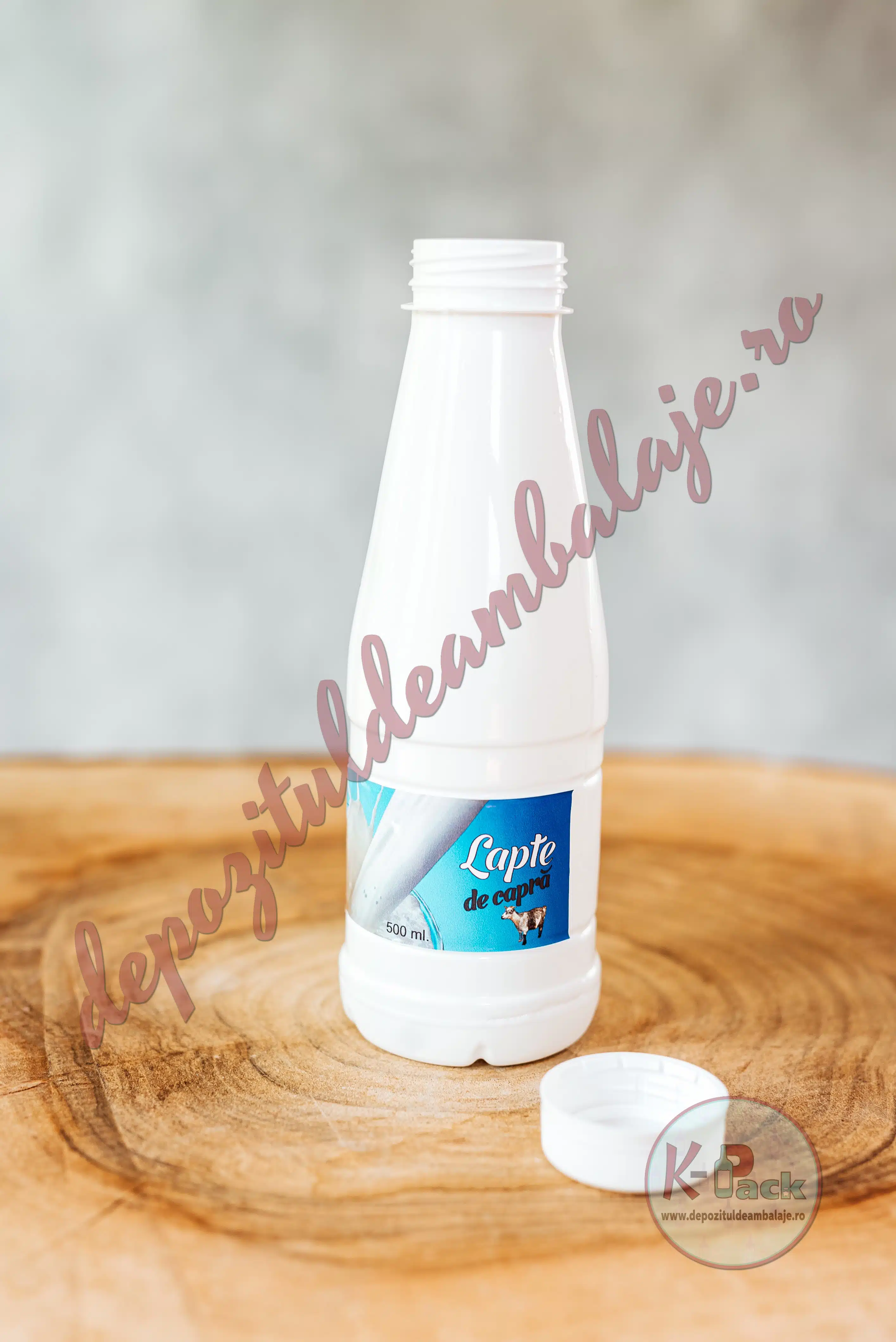 Foto Sticla Plastic ECONOMIC ALB 500 ML + Capac D38