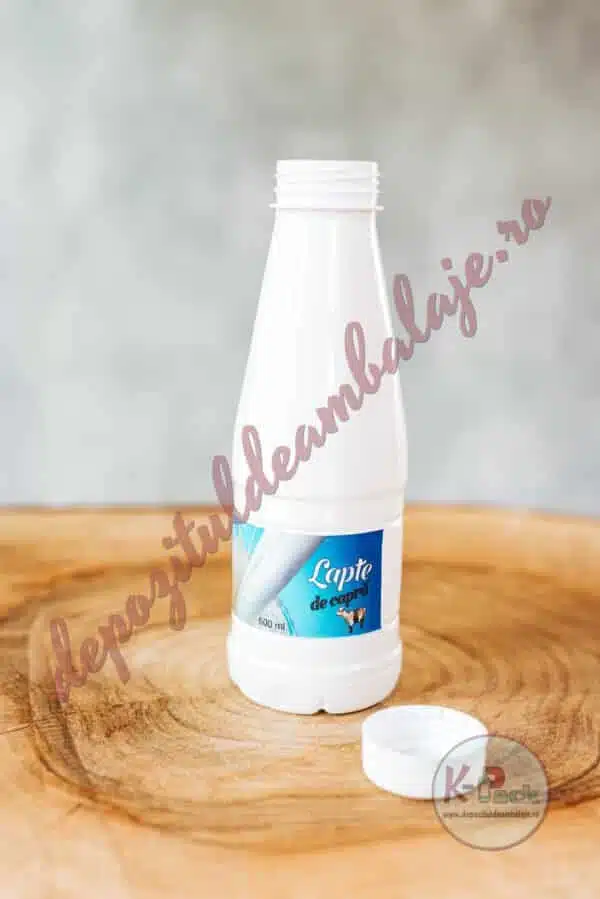 Foto Sticla Plastic ECONOMIC ALB 500 ML + Capac D38